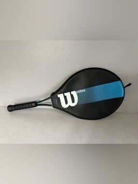 Wilson Cobra Tennis Racket  4 1/2 L Excellent Condition w/Head Cover made in USA